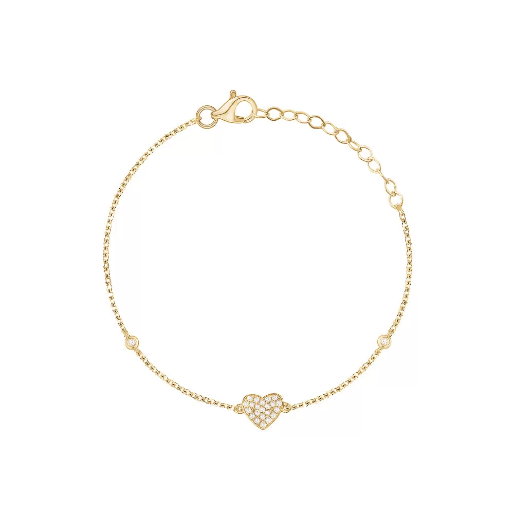 Diamond Hearted Bracelet