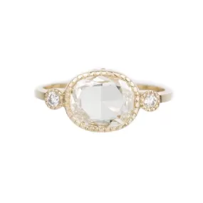 Diamond Oval Slice Elevate Ring