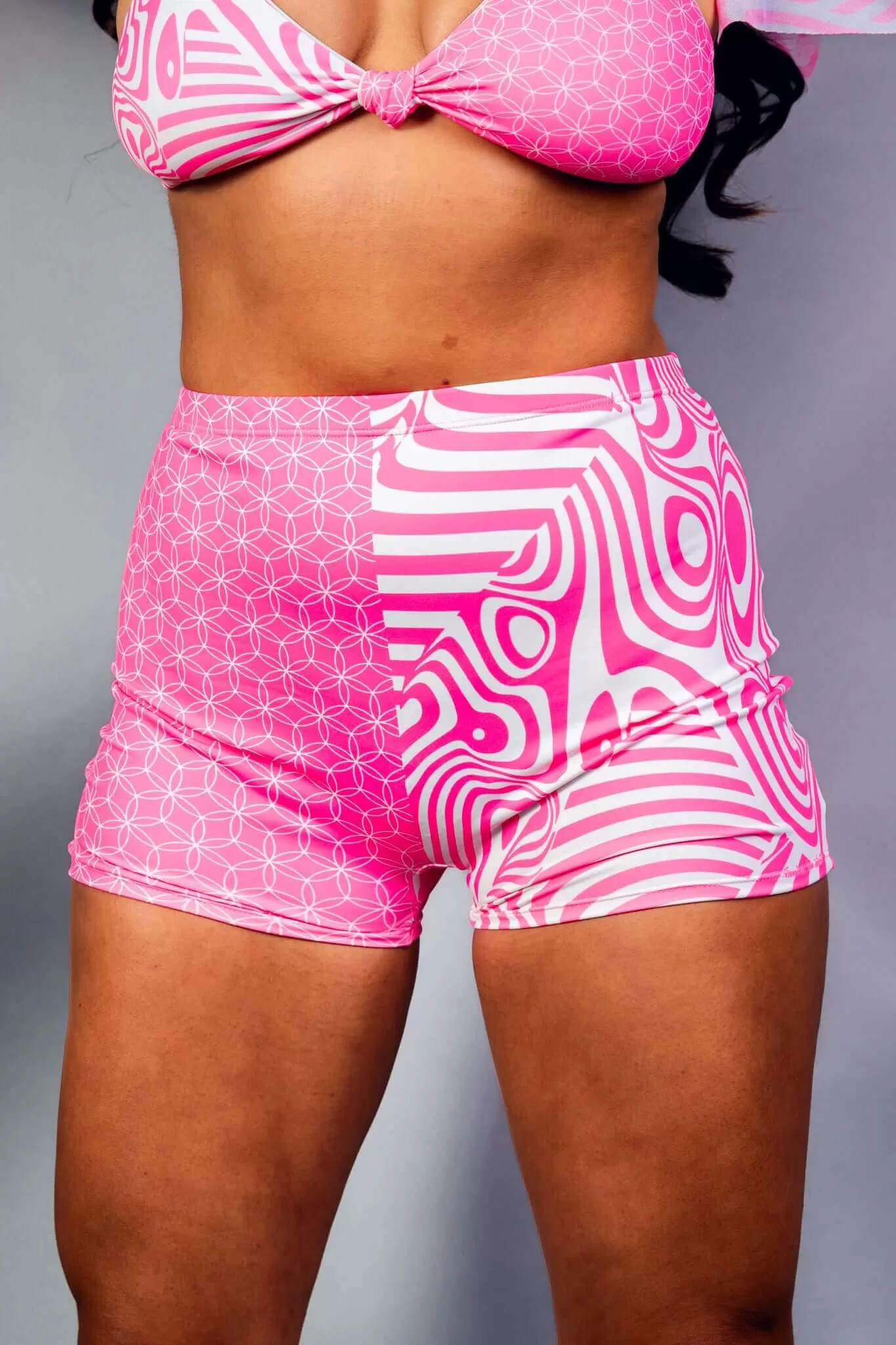 Electricity High Waist Shorts