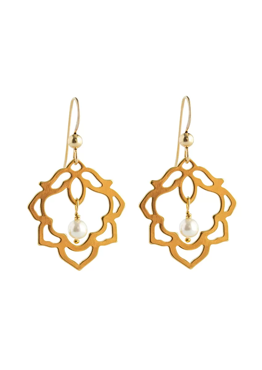 Elizabeth Gold Earrings * As Seen On Candace Cameron Bure and When Calls The Heart*