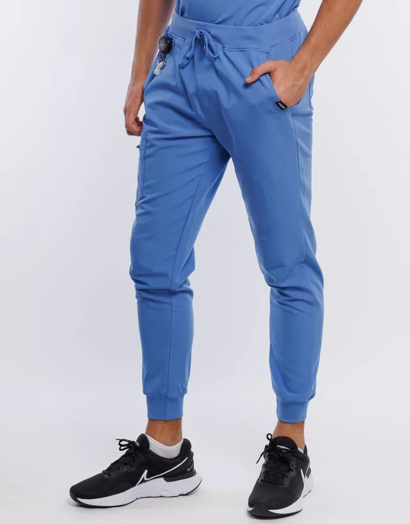 Essential Jogger Scrub Pants - Ceil Blue