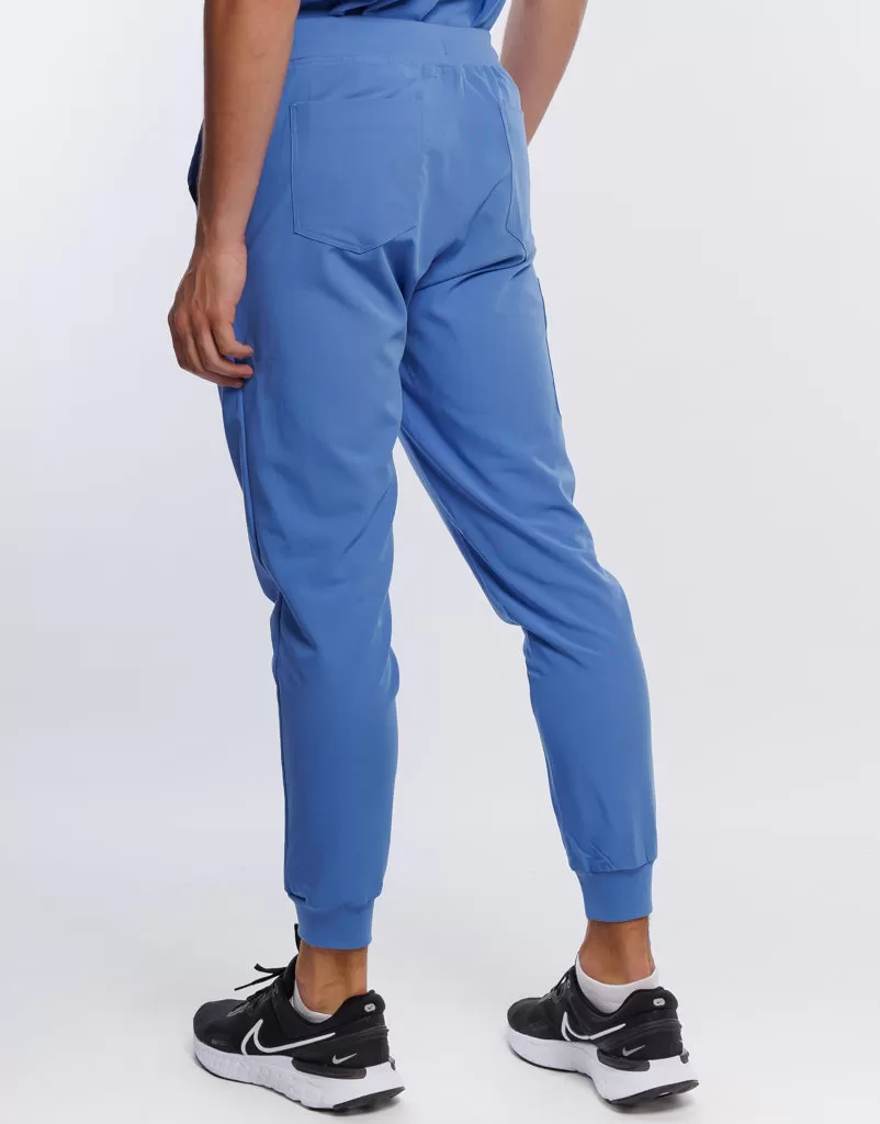 Essential Jogger Scrub Pants - Ceil Blue