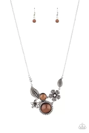 Exquisitely Eden - Brown Necklace