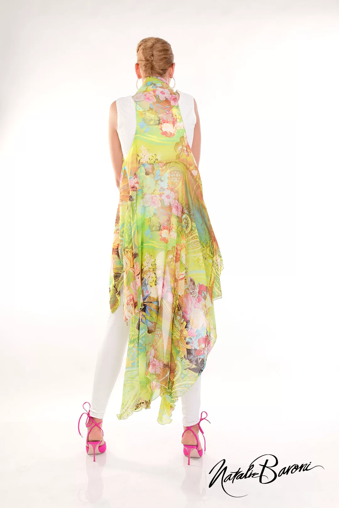 Extra Long Sleeveless Duster - Lido