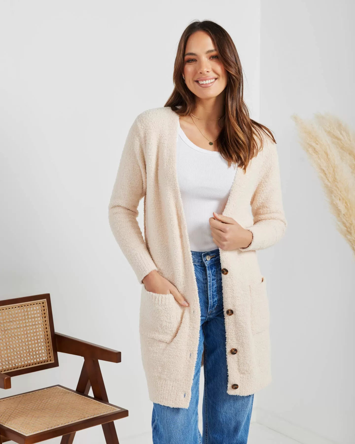 Faith Cardigan-Cream