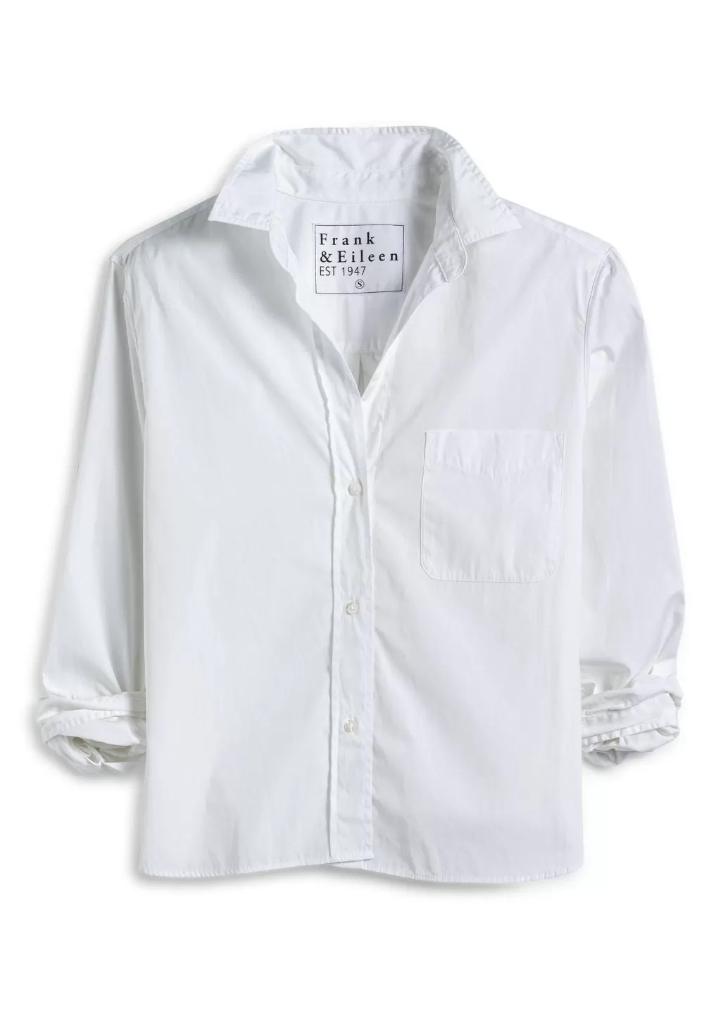 Frank & Eileen Silvio Button Up in White