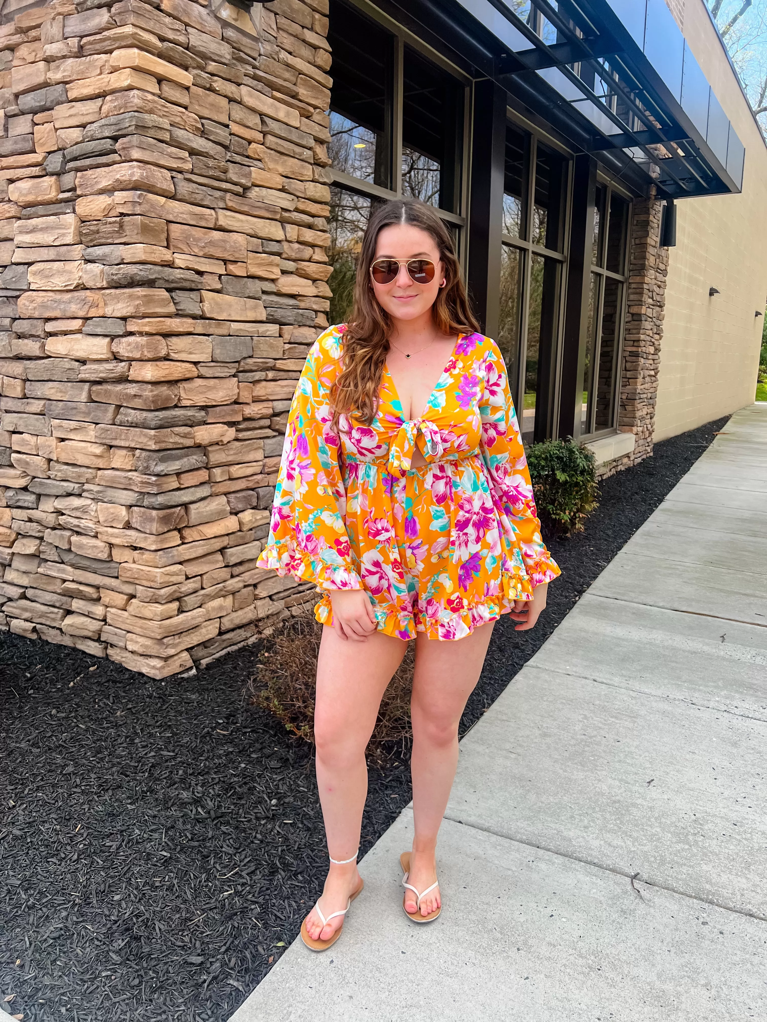 Fresh Start Floral Romper