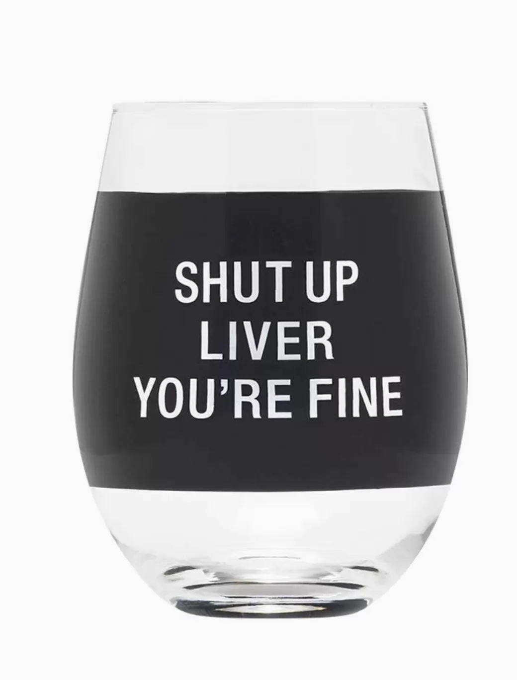 Funny Stemless 16 oz Wine Glass