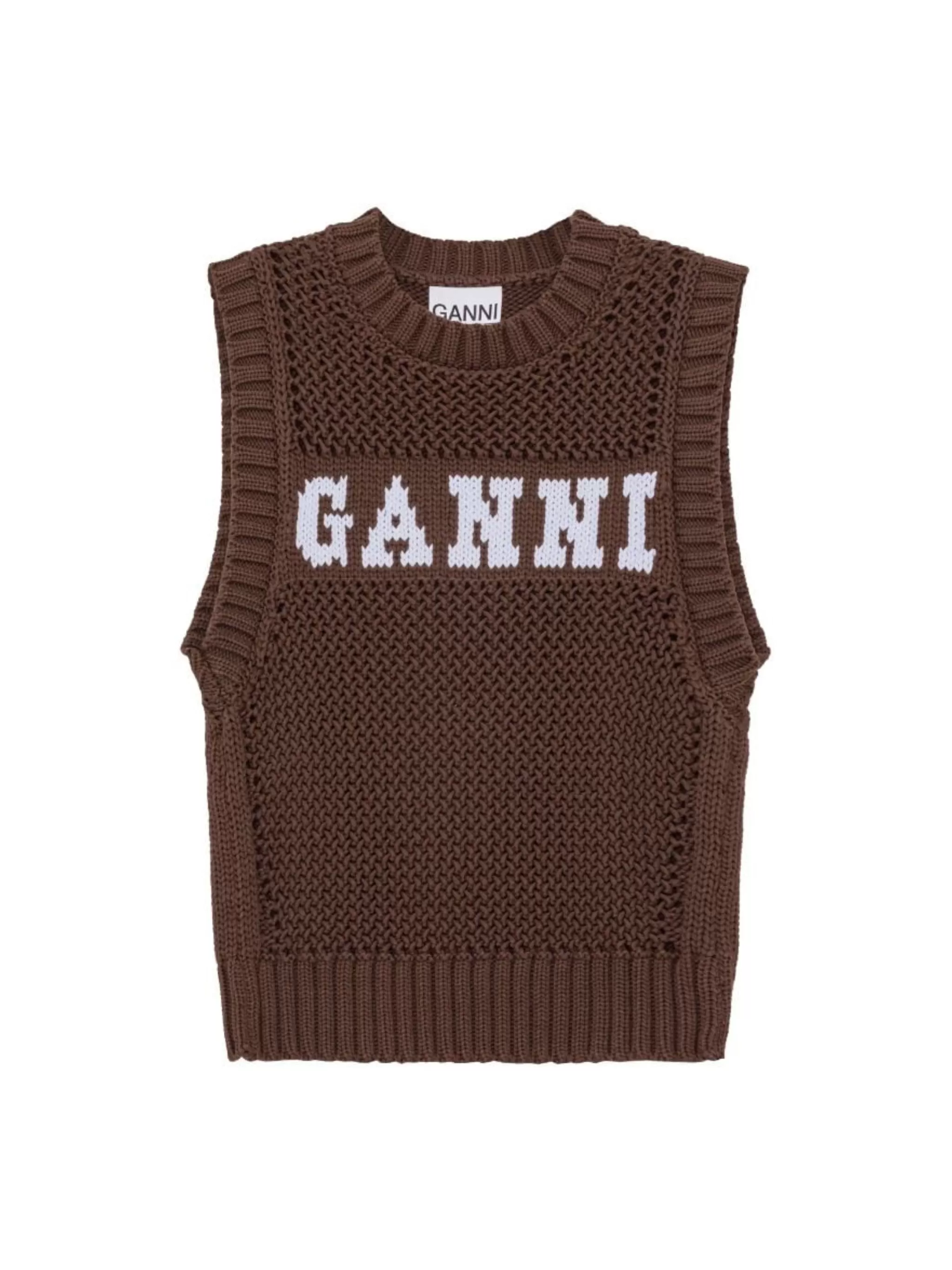 Ganni Cotton Rope Vest