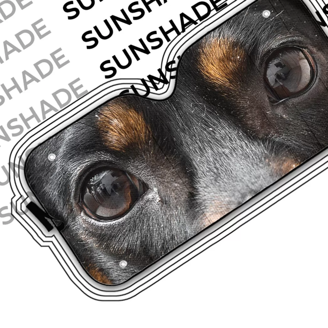 Gearhuman 3D Dachshund Dog Eyes Custom Car Auto Sunshade