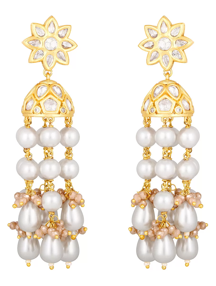 Gold Plated Kundan Earrings