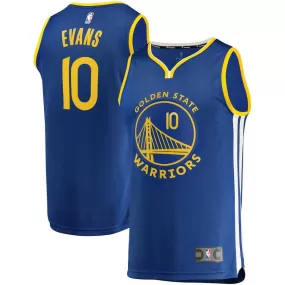 Golden State Warriors Jacob Evans Fanatics Branded Fast Break Player Icon Jersey Kids - Blue | Ireland L6417B9