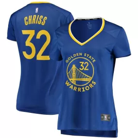 Golden State Warriors Marquese Chriss Fanatics Branded Fast Break Player Icon Jersey Womens - Blue | Ireland Q5677J3