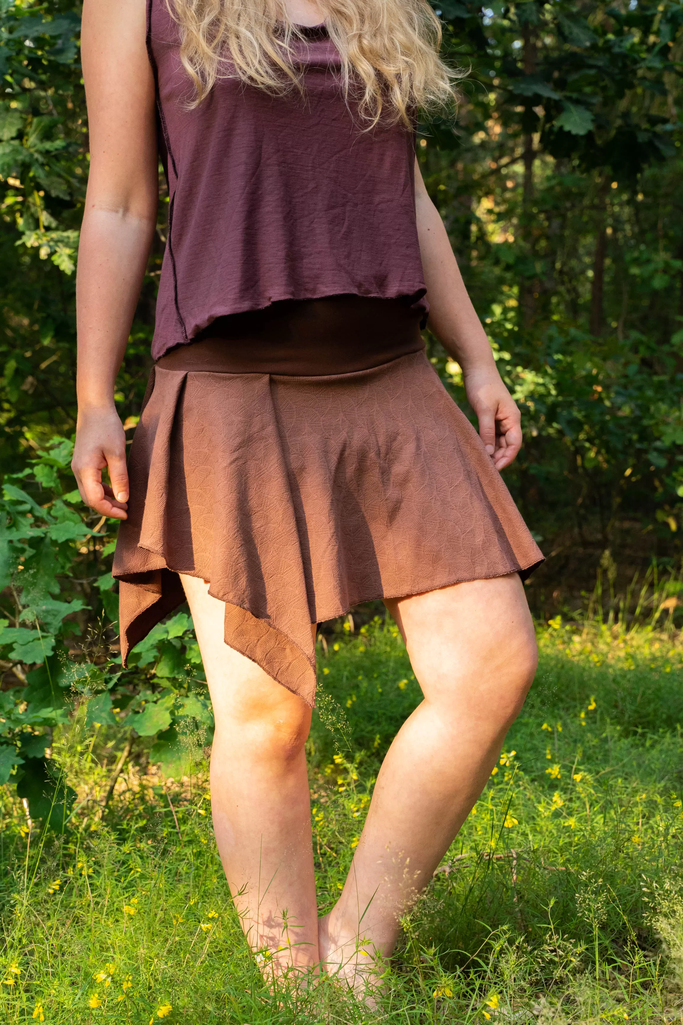 Gr. 38-40 - Rock mit integrierter Shorts