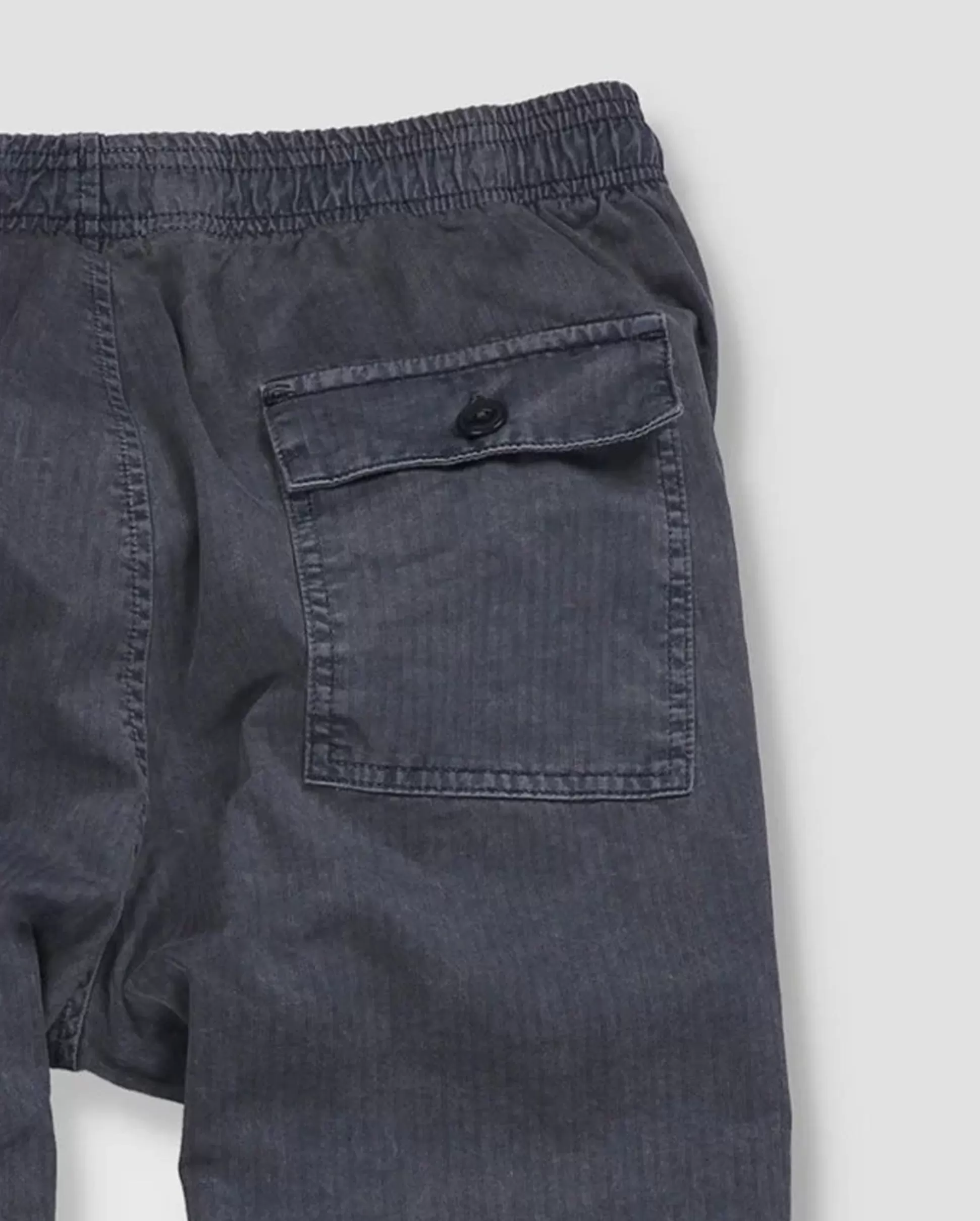 HERRINGBONE EASY UTILITY PANT / NAVY