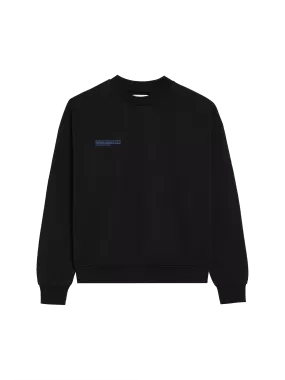 In Conversion Cotton Sweatshirt—black