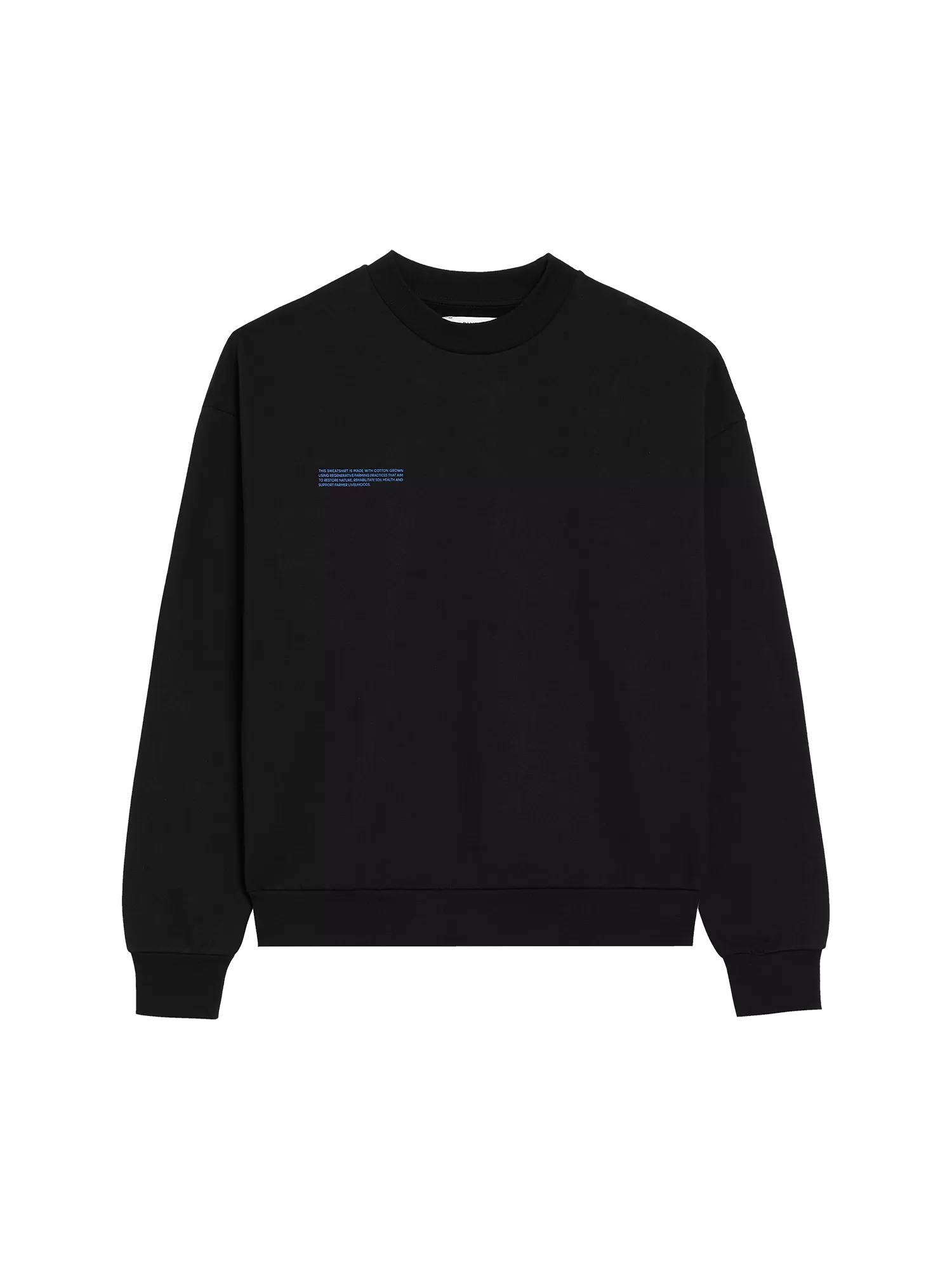 In Conversion Cotton Sweatshirt—black