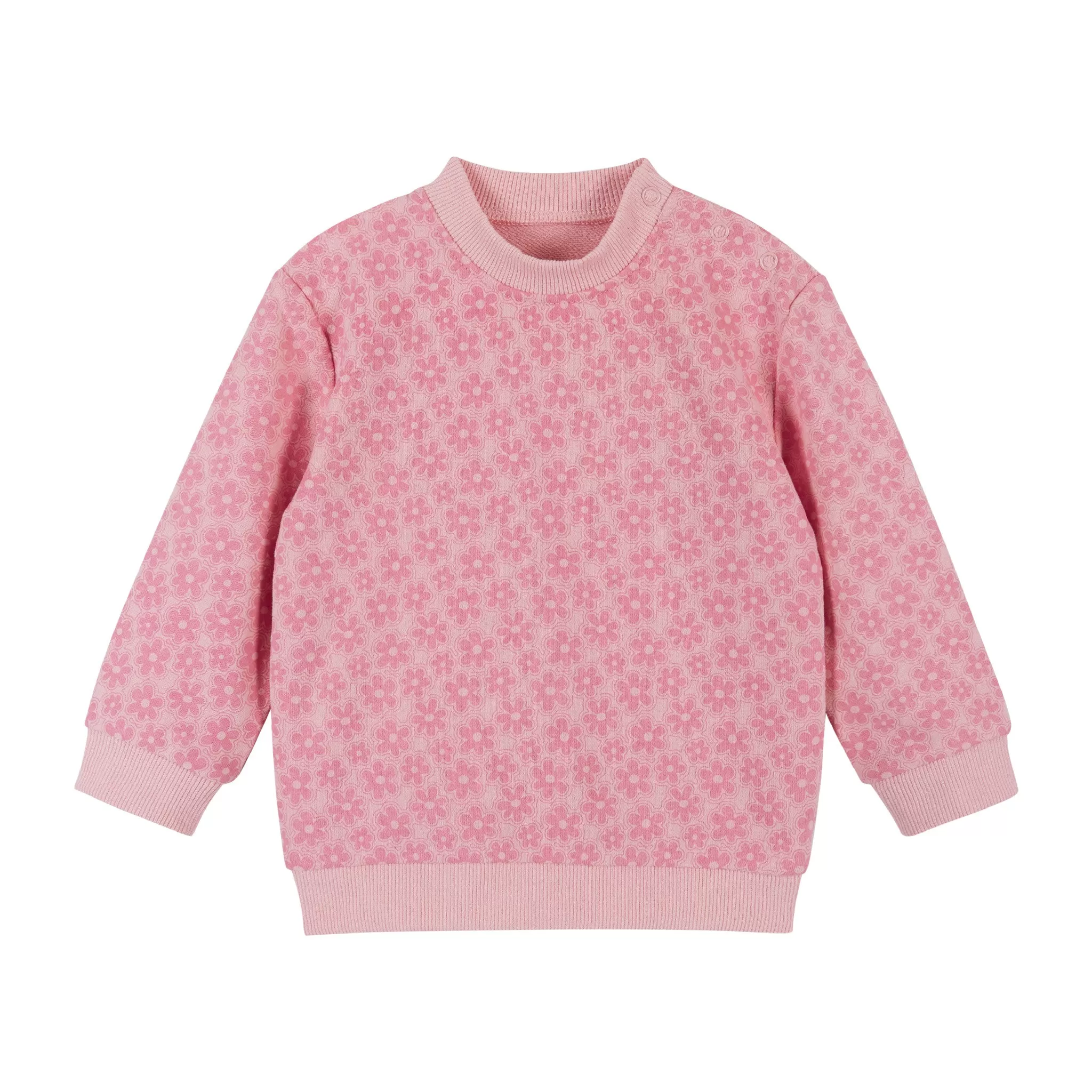 Infant Baby Daisy Sweatshirt Set  | Pink