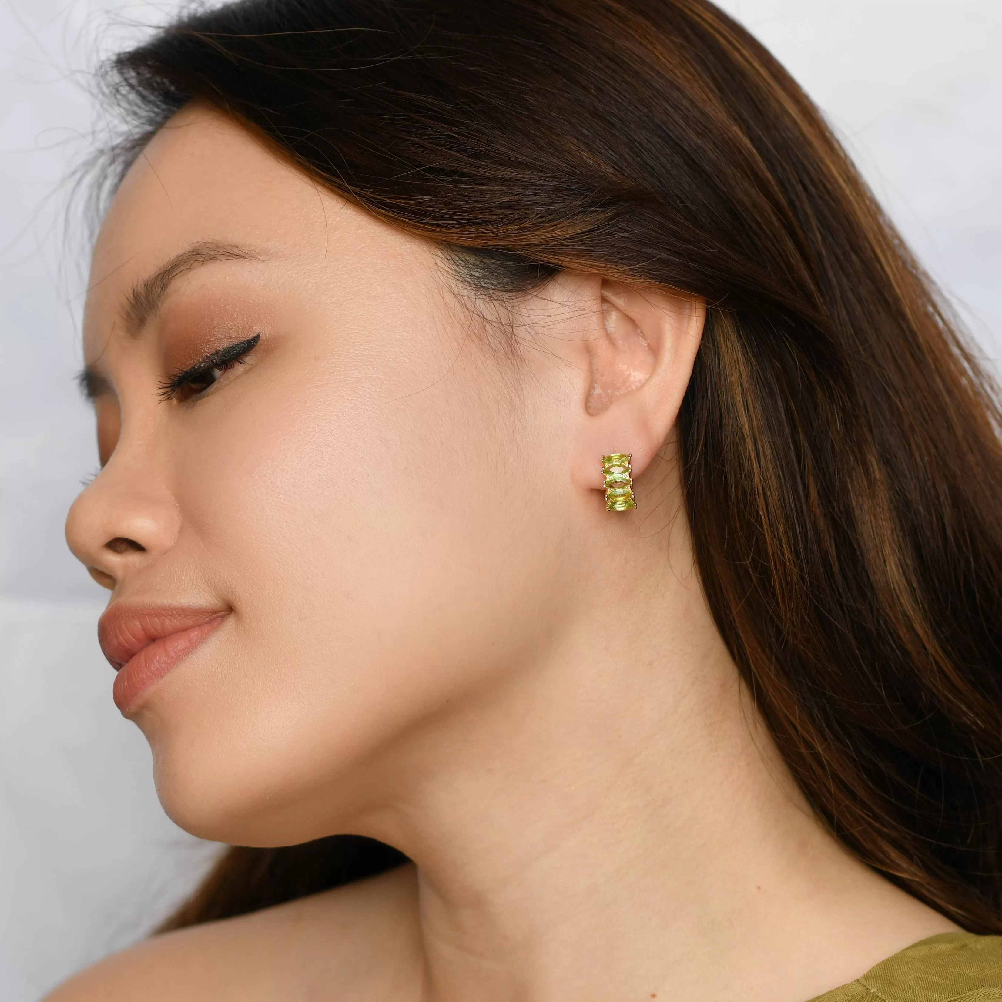 Jada Hoops | Light Chartreuse Gold