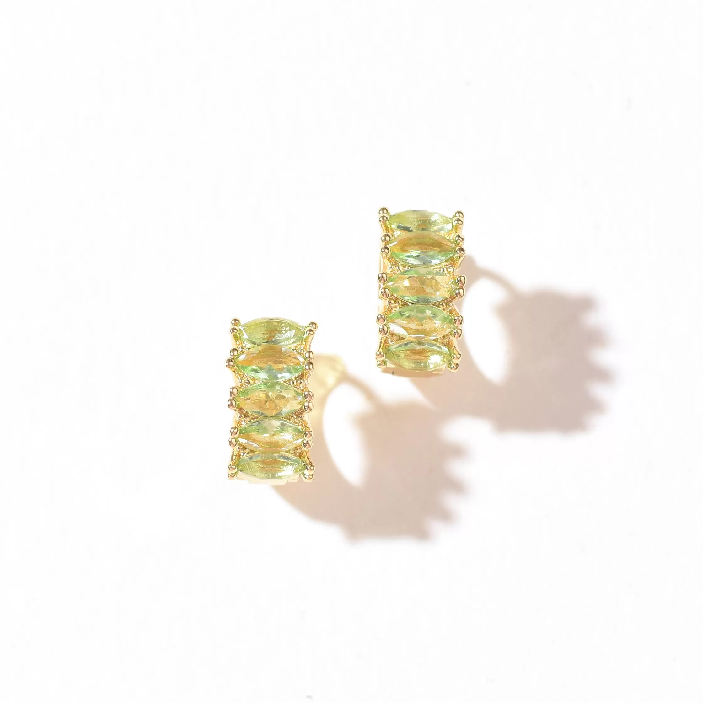 Jada Hoops | Light Chartreuse Gold