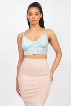 Jr Bralette Lace Hook - Sage