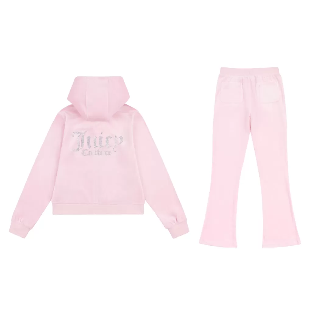 Juicy Couture Diamante Bootcut Tracksuit Junior