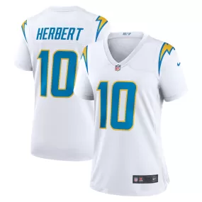 Justin Herbert Los Angeles Chargers Nike Women's Game Jersey - White