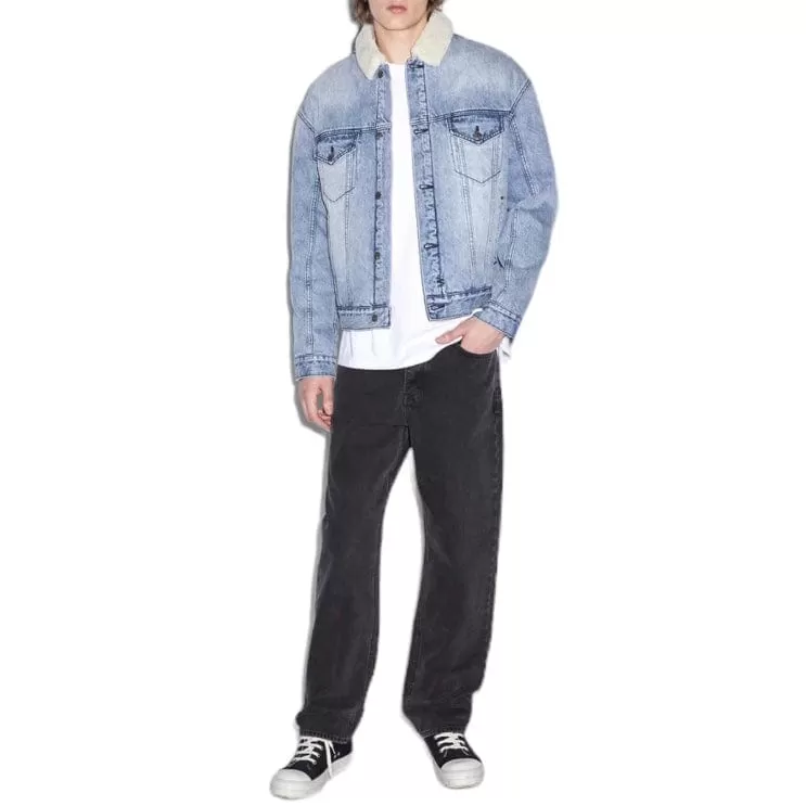 Ksubi Oh G Sherpa Jacket (Mid Blue) MPS24JK013