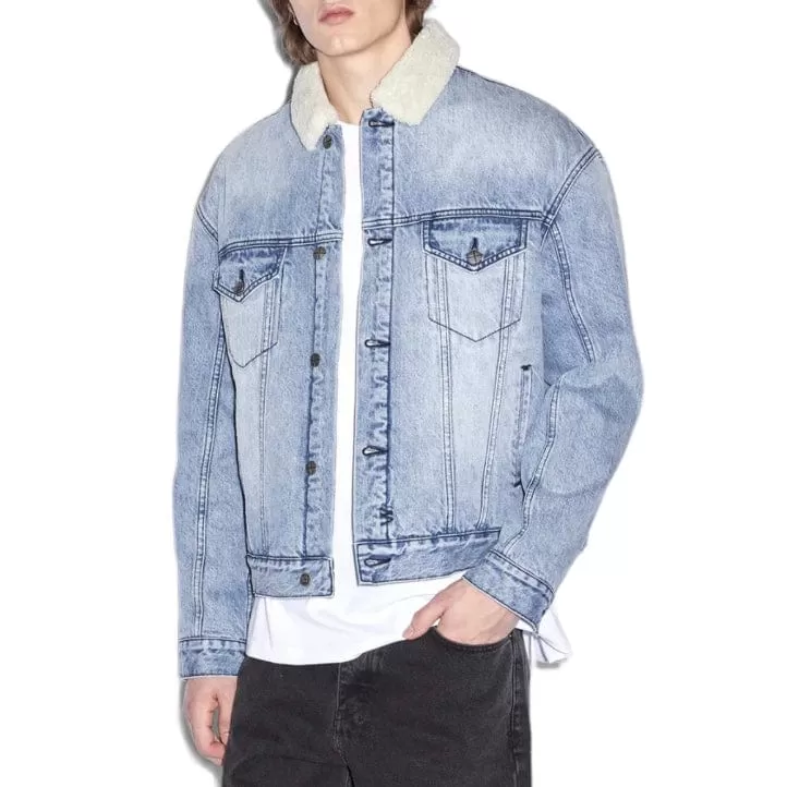 Ksubi Oh G Sherpa Jacket (Mid Blue) MPS24JK013