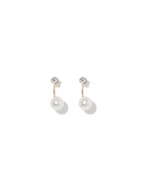 Luna Pearl Crystal Earrings