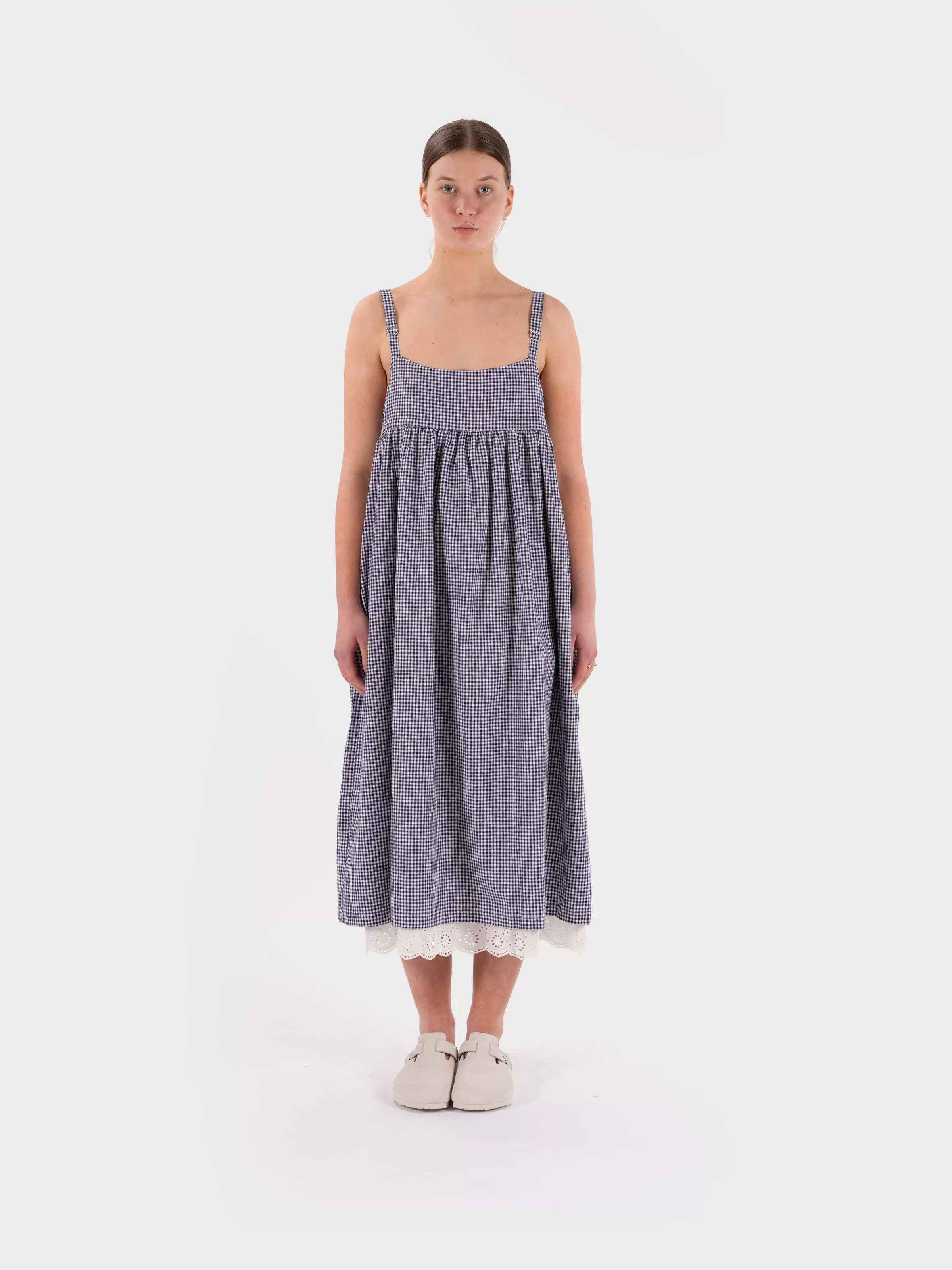 Meadows Cineria Dress - Navy Gingham