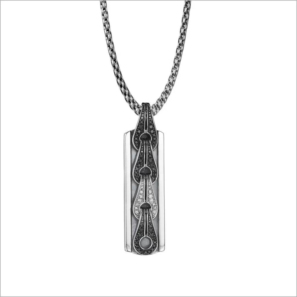 Men's Centauro Sterling Silver & Diamond Pendant