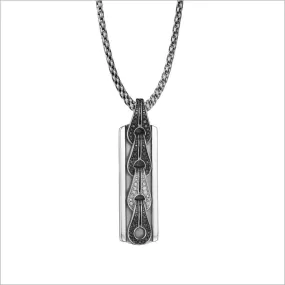 Men's Centauro Sterling Silver & Diamond Pendant