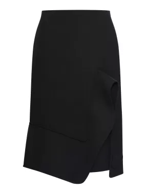 MIDI SKIRT IN STRUCTURED COTTON