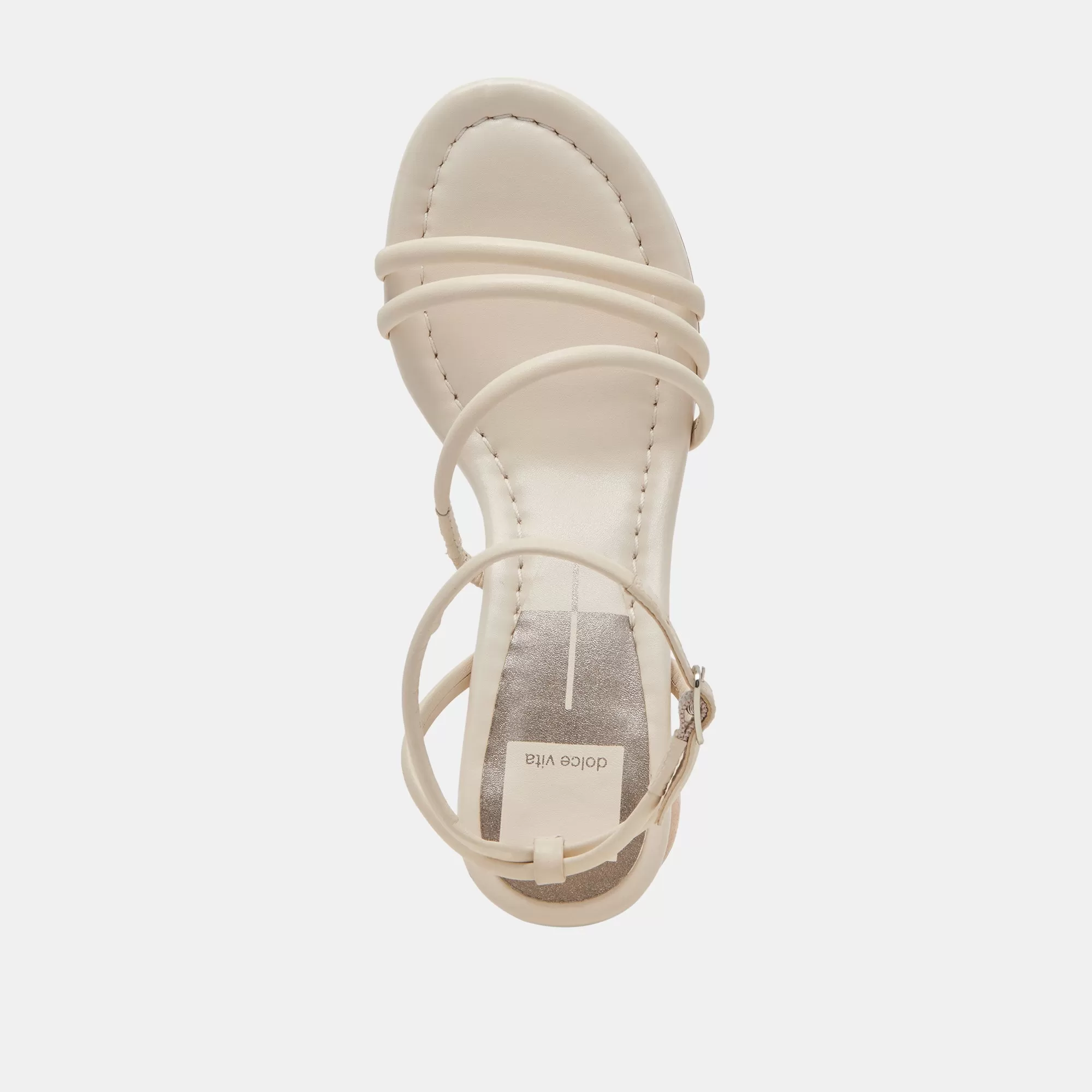 MIKAEL HEELS IVORY LEATHER