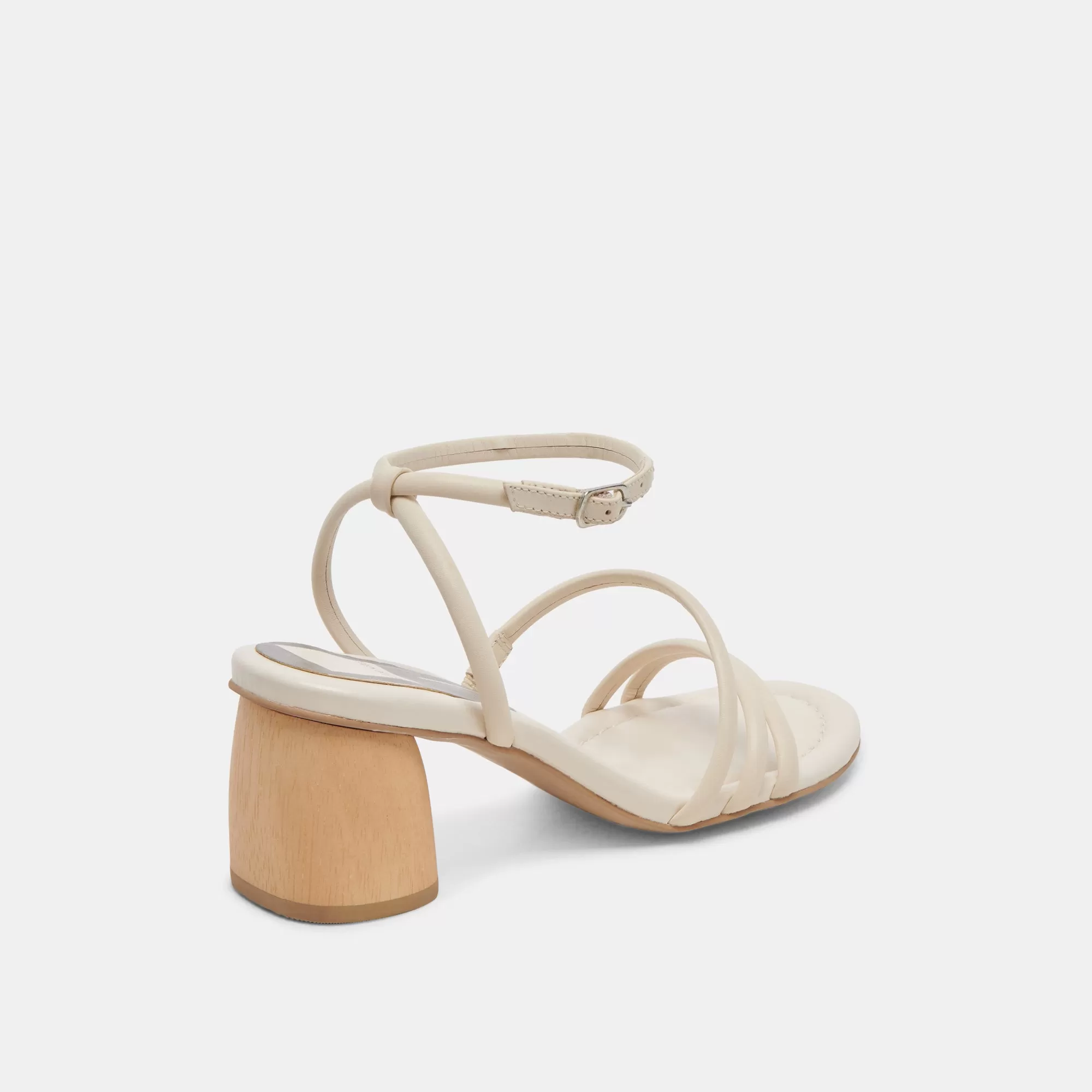 MIKAEL HEELS IVORY LEATHER