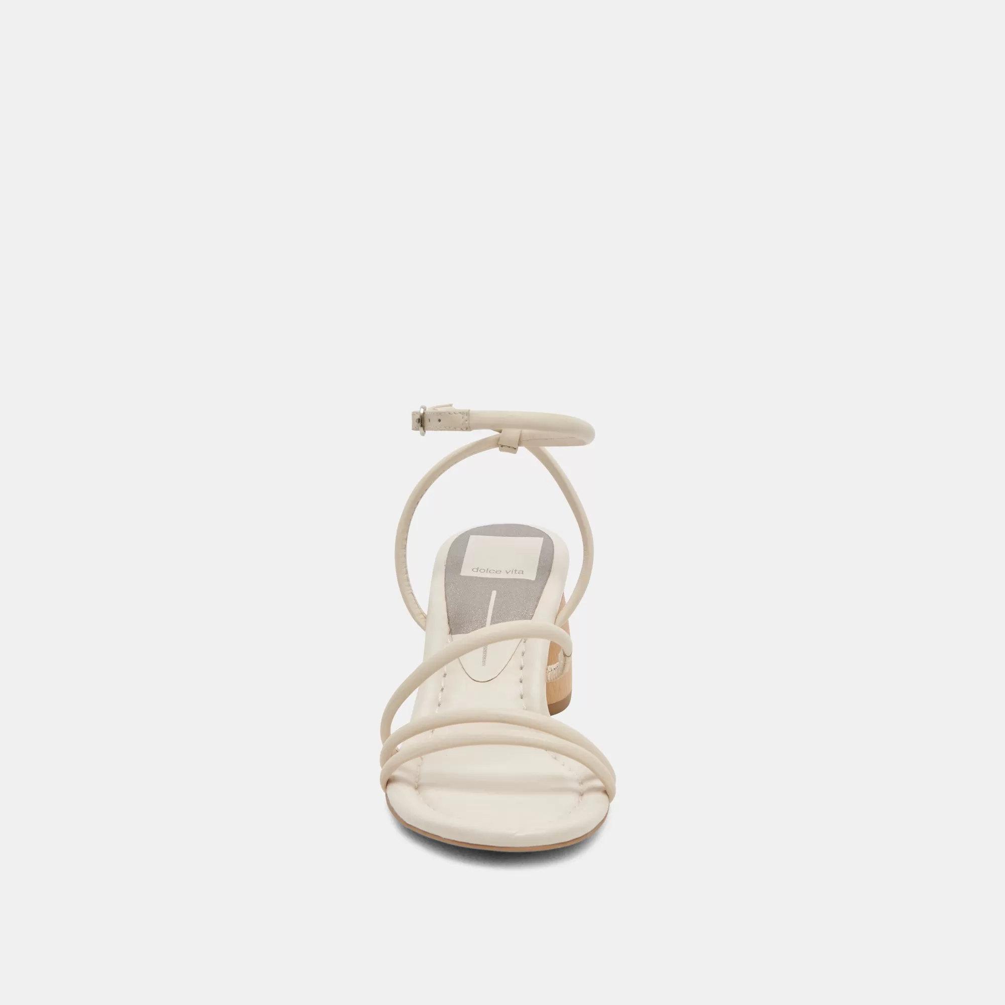 MIKAEL HEELS IVORY LEATHER