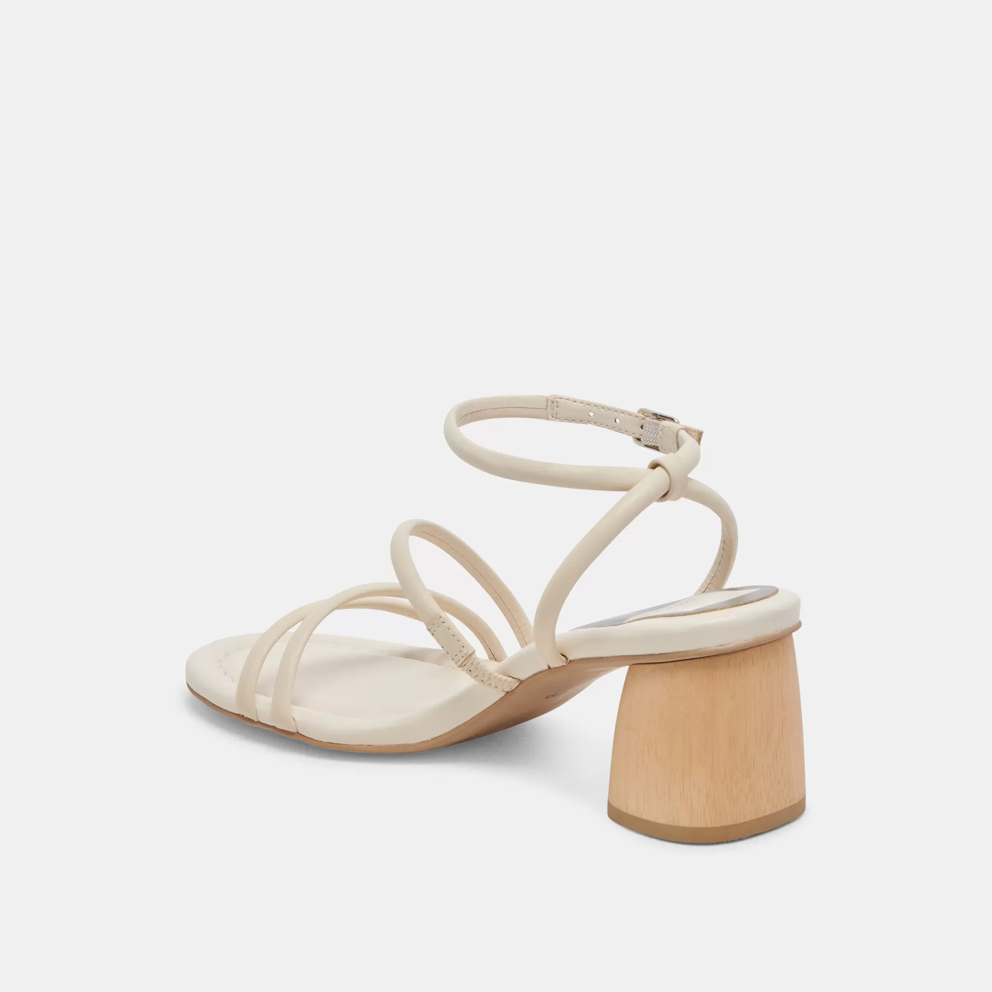 MIKAEL HEELS IVORY LEATHER