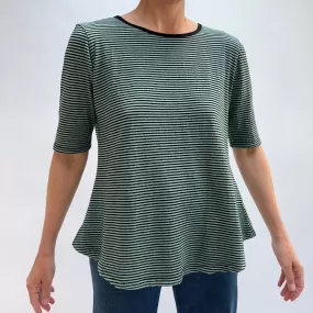 Mill Valley | Striped Tee in Sage