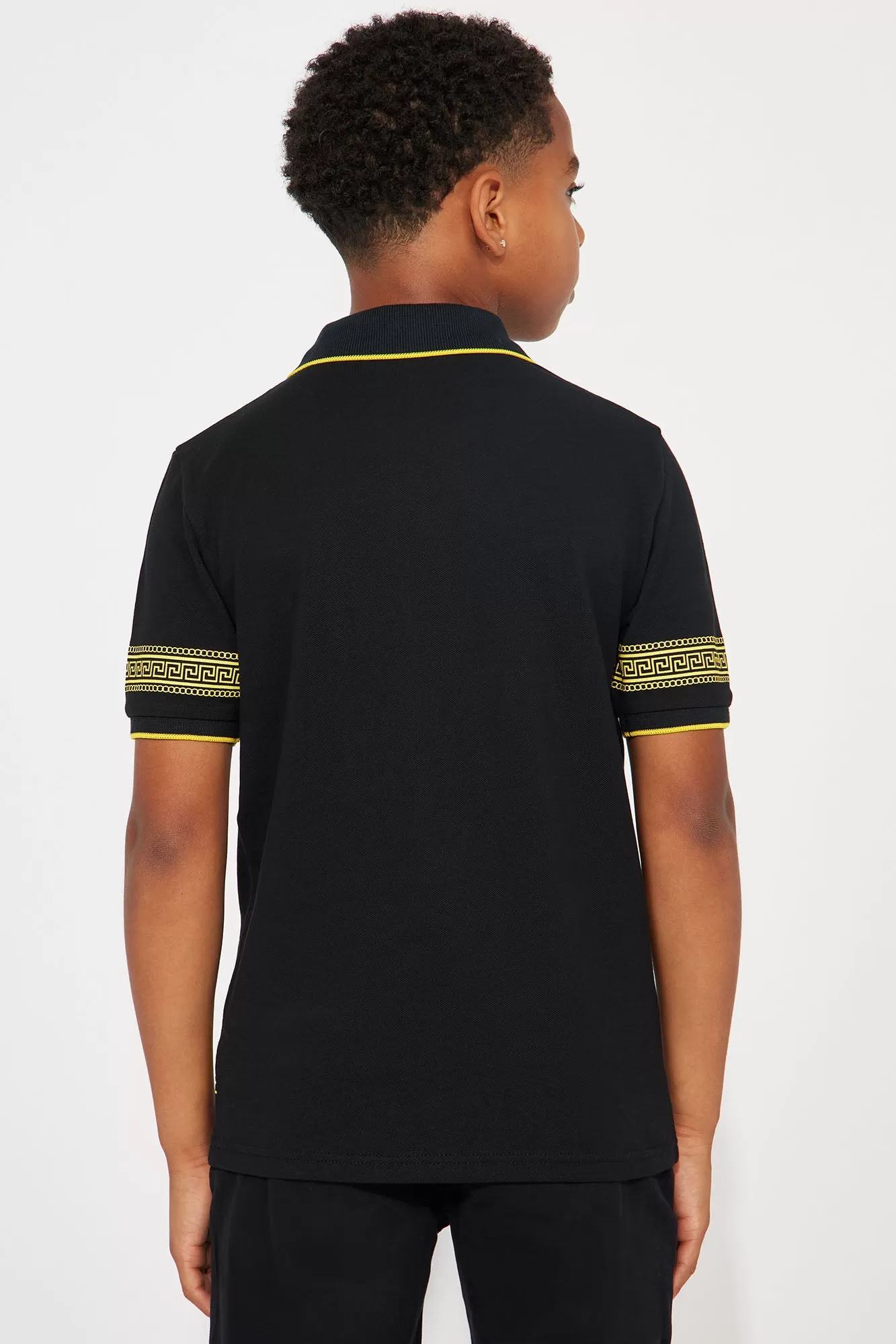 Mini Neymar Pique Polo - Black