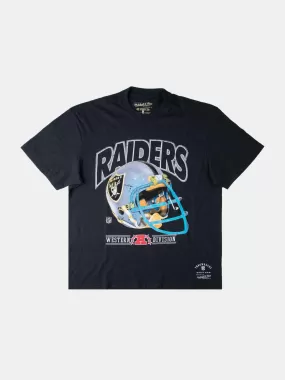 Mitchell & Ness LA Raiders Vintage Helmet Tee - Black