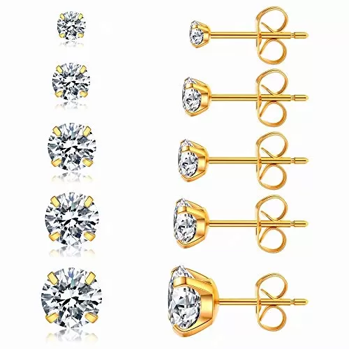 Morgan Crystal Stud Earrings Set