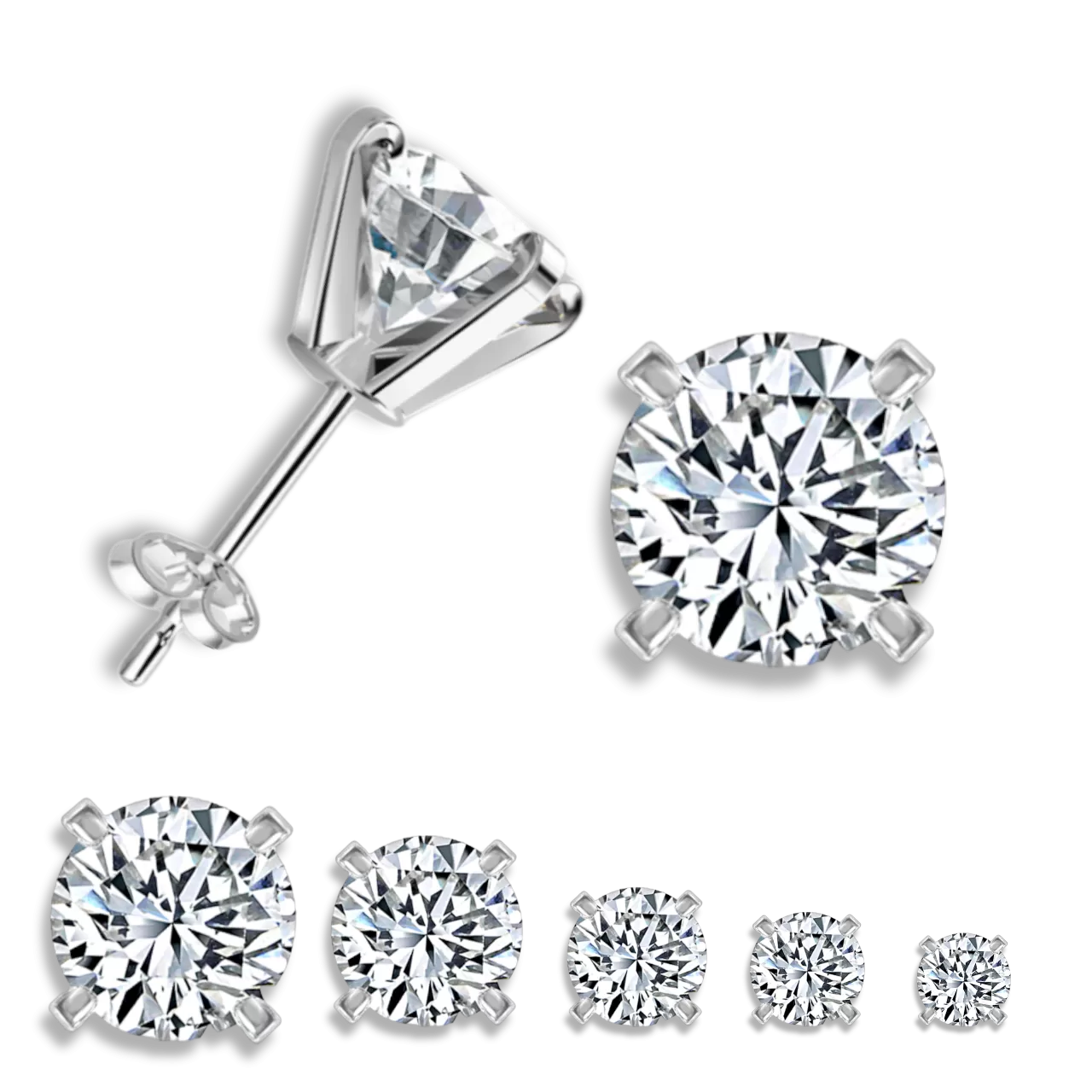 Morgan Crystal Stud Earrings Set