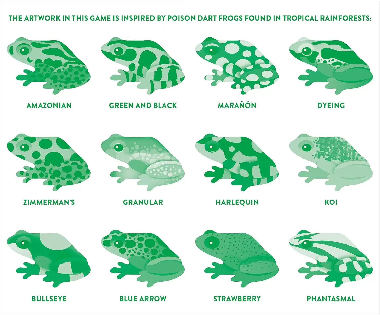 Mudpuppy Tropical Frogs Shaped Memory Match Game