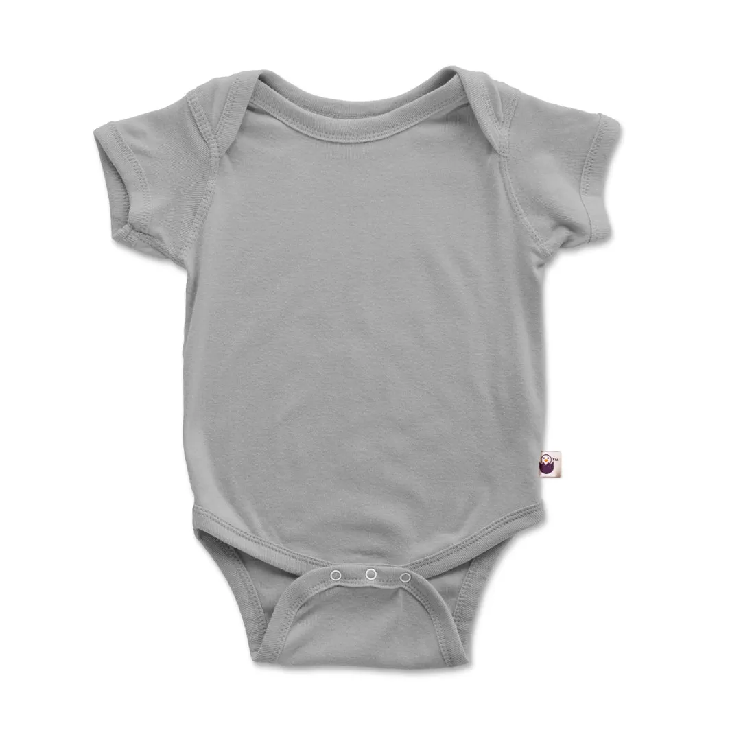 Newborn Baby Onesie Grey/Ash Color | 100% Premium Cotton Bodysuit