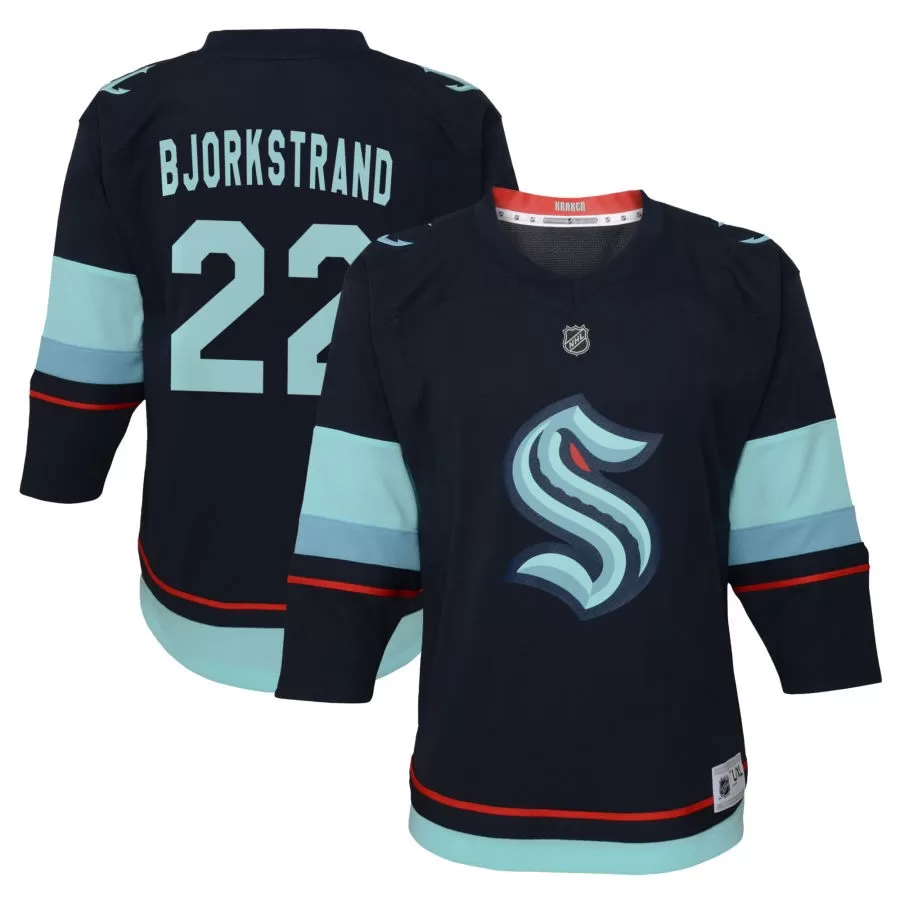 Oliver Bjorkstrand Seattle Kraken Youth Home Replica Jersey - Navy