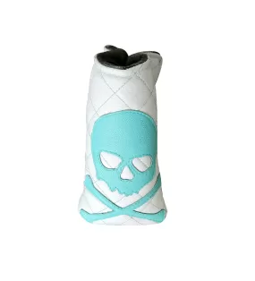 One of a Kind! The RMG, Robin's Egg Blue Skull & Bones Blade Putter Cover!