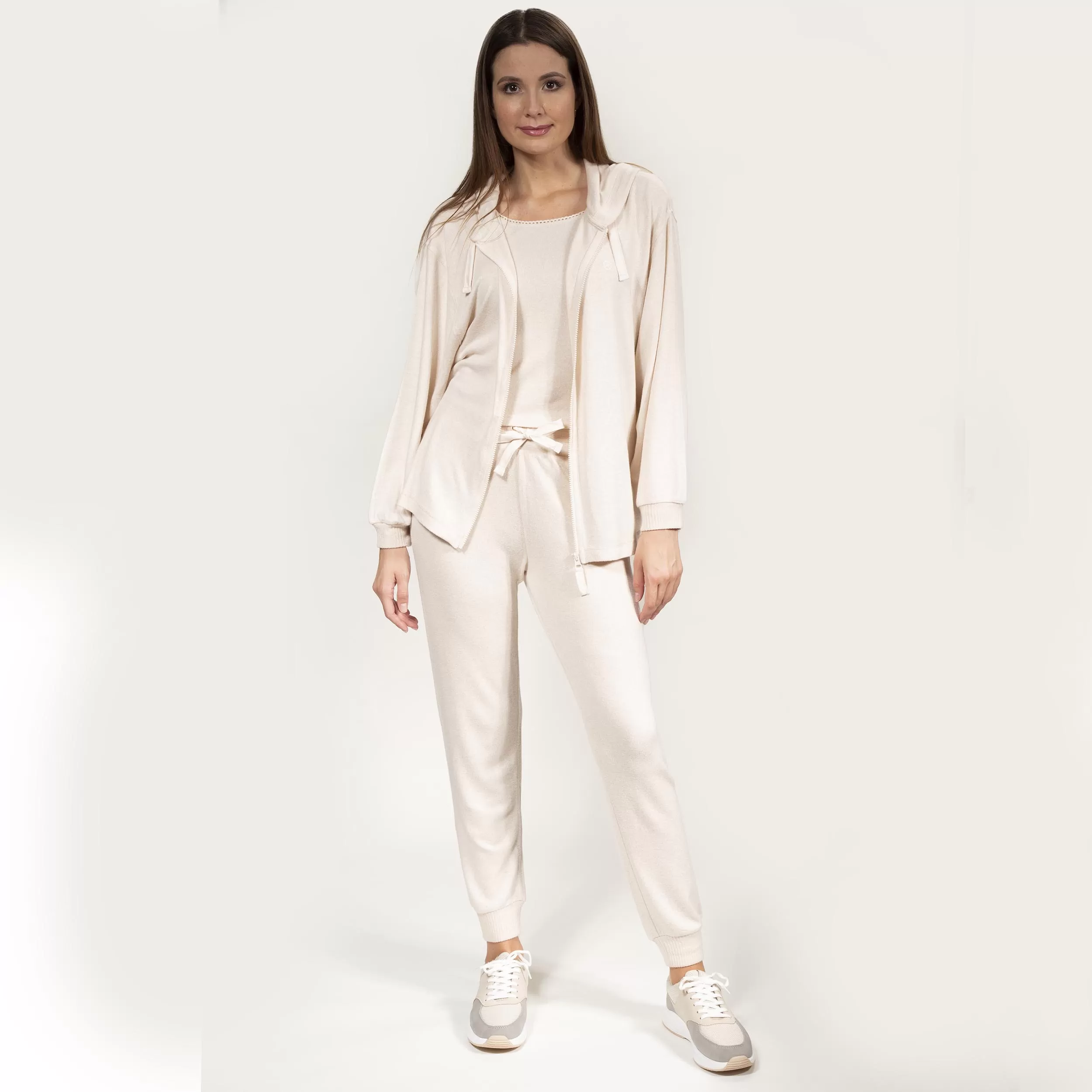 Pantalon jogger Femme Beige