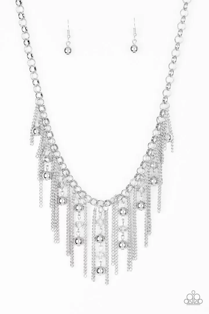 Paparazzi Ever Rebellious - Silver Necklace