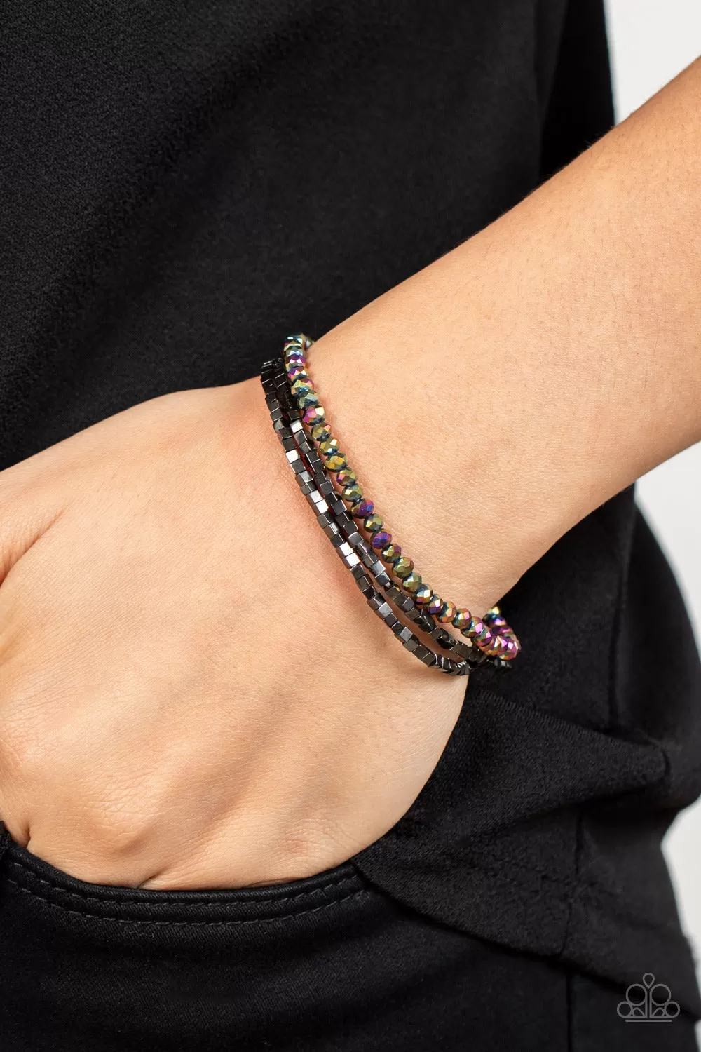 Paparazzi Just A Spritz - Multi Oil Spill Bracelet